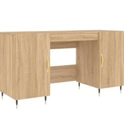vidaXL Escritorio madera de ingeniería 140x50x75 cm Roble Sonoma