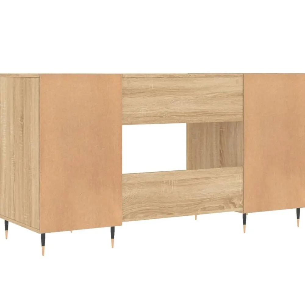 vidaXL Escritorio madera de ingeniería 140x50x75 cm Roble Sonoma