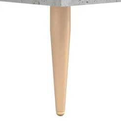 vidaXL Mobiliario De Oficina-Escritorio madera de ingeniería gris hormigón 140x50x75 cm