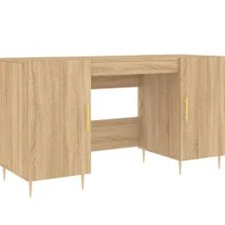 vidaXL Escritorio madera de ingeniería 140x50x75 cm Roble Sonoma Best