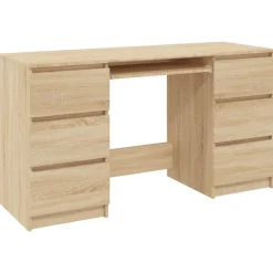 vidaXL Mobiliario De Oficina-Escritorio madera contrachapada color 140x50x77 cm