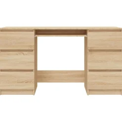 vidaXL Mobiliario De Oficina-Escritorio madera contrachapada color 140x50x77 cm