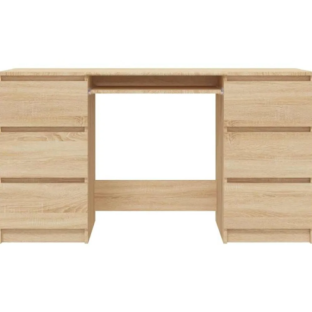 vidaXL Mobiliario De Oficina-Escritorio madera contrachapada color 140x50x77 cm