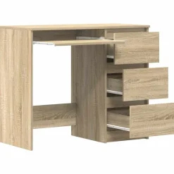 vidaXL Escritorio madera contrachapada color 90x45x76 cm Roble Sonoma Clearance
