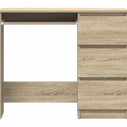 vidaXL Escritorio madera contrachapada color 90x45x76 cm Roble Sonoma Clearance