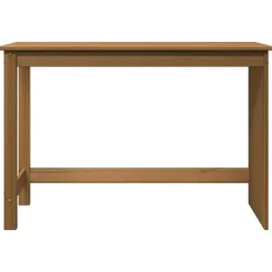 vidaXL Mobiliario De Oficina-Escritorio Marrón miel 112 x 50 x 75 cm Madera de Pino Macizo