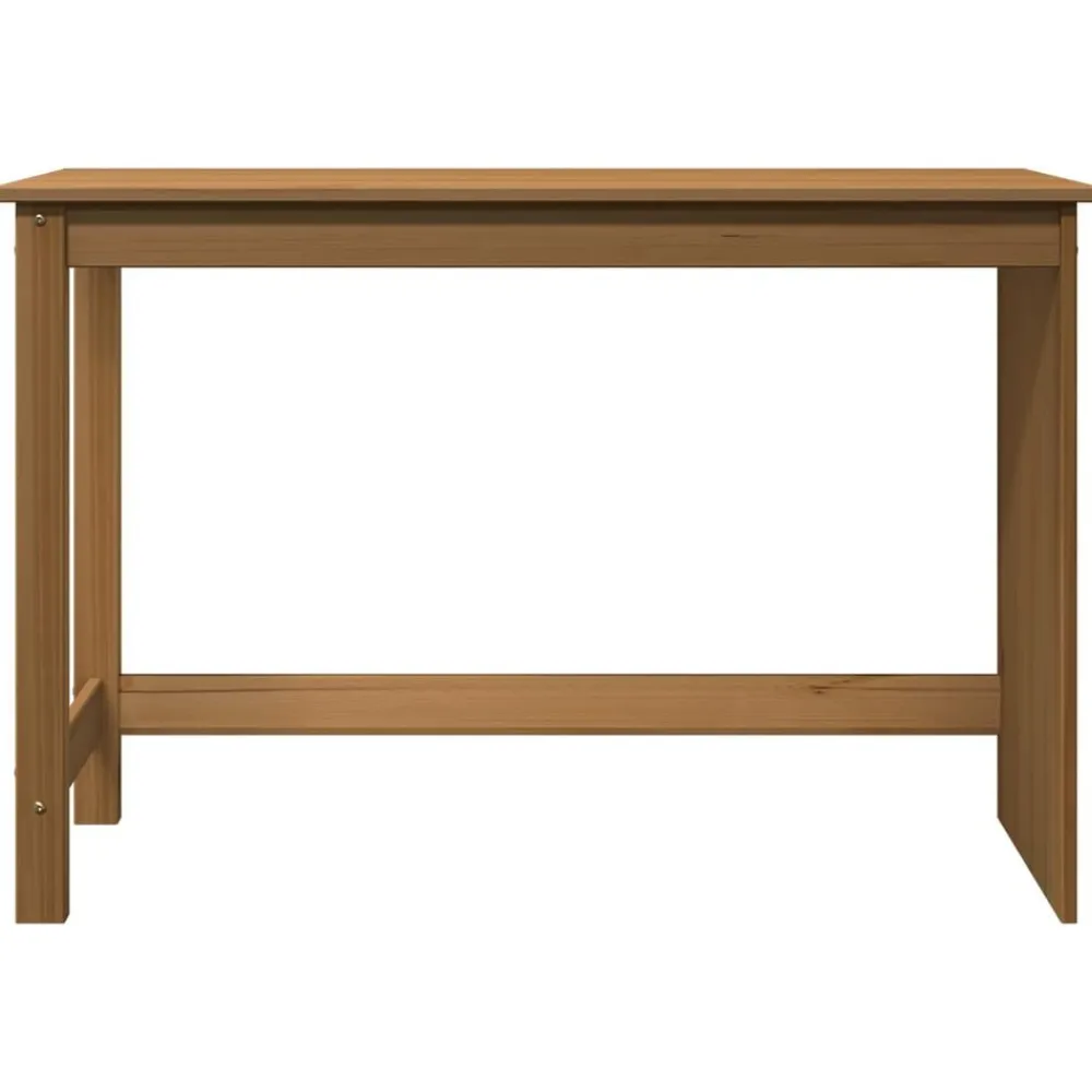 vidaXL Mobiliario De Oficina-Escritorio Marrón miel 112 x 50 x 75 cm Madera de Pino Macizo