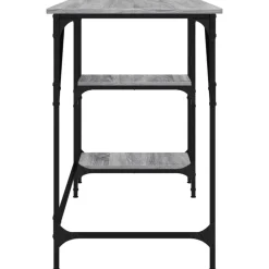 vidaXL Mobiliario De Oficina-Escritorio metal y madera ingeniería 120x50x75 cm