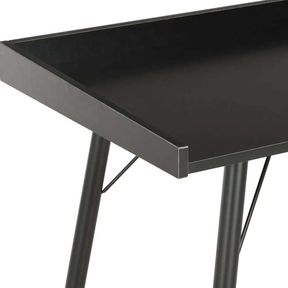 vidaXL Escritorio 90x50x79 cm Negro Sale