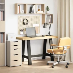 vidaXL Escritorio NOAIN patas en A madera maciza pino 120x50x75 cm Best