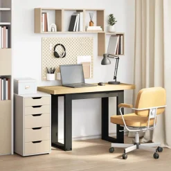 vidaXL Mobiliario De Oficina-Escritorio NOAIN patas en U madera maciza pino 120x50x75 cm
