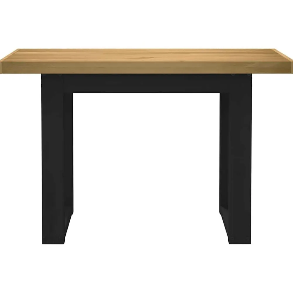 vidaXL Mobiliario De Oficina-Escritorio NOAIN patas en U madera maciza pino 120x50x75 cm