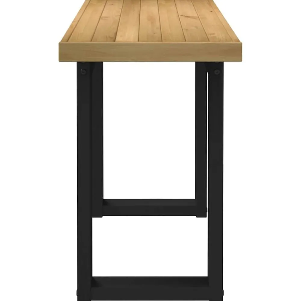 vidaXL Mobiliario De Oficina-Escritorio NOAIN patas en U madera maciza pino 120x50x75 cm
