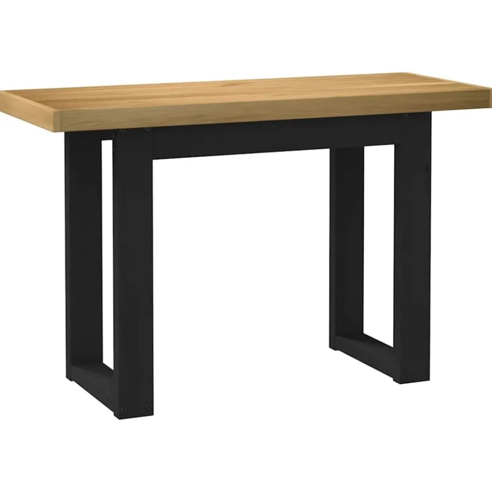 vidaXL Mobiliario De Oficina-Escritorio NOAIN patas en U madera maciza pino 120x50x75 cm