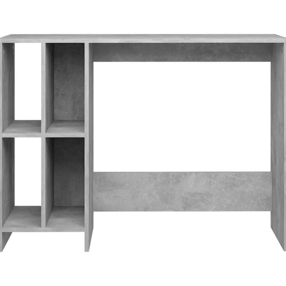 vidaXL Escritorio notebook contrachapado gris hormigón 102,5x35x75 cm Gris hormigón Best