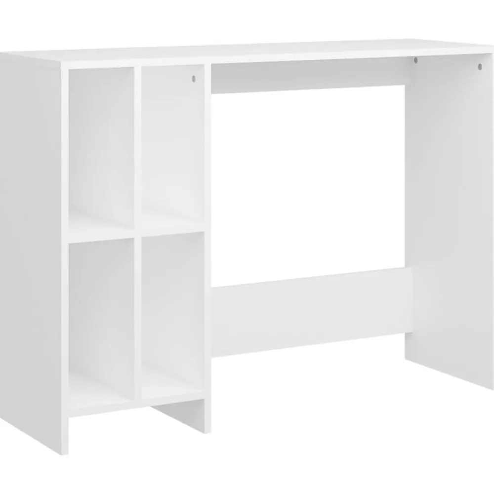 vidaXL Escritorio notebook madera contrachapada 102,5x35x75 cm Blanco Discount