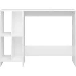 vidaXL Escritorio notebook madera contrachapada 102,5x35x75 cm Blanco Discount
