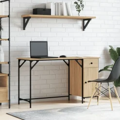 vidaXL Mobiliario De Oficina-Escritorio ordenador madera ingeniería 131x48x75cm