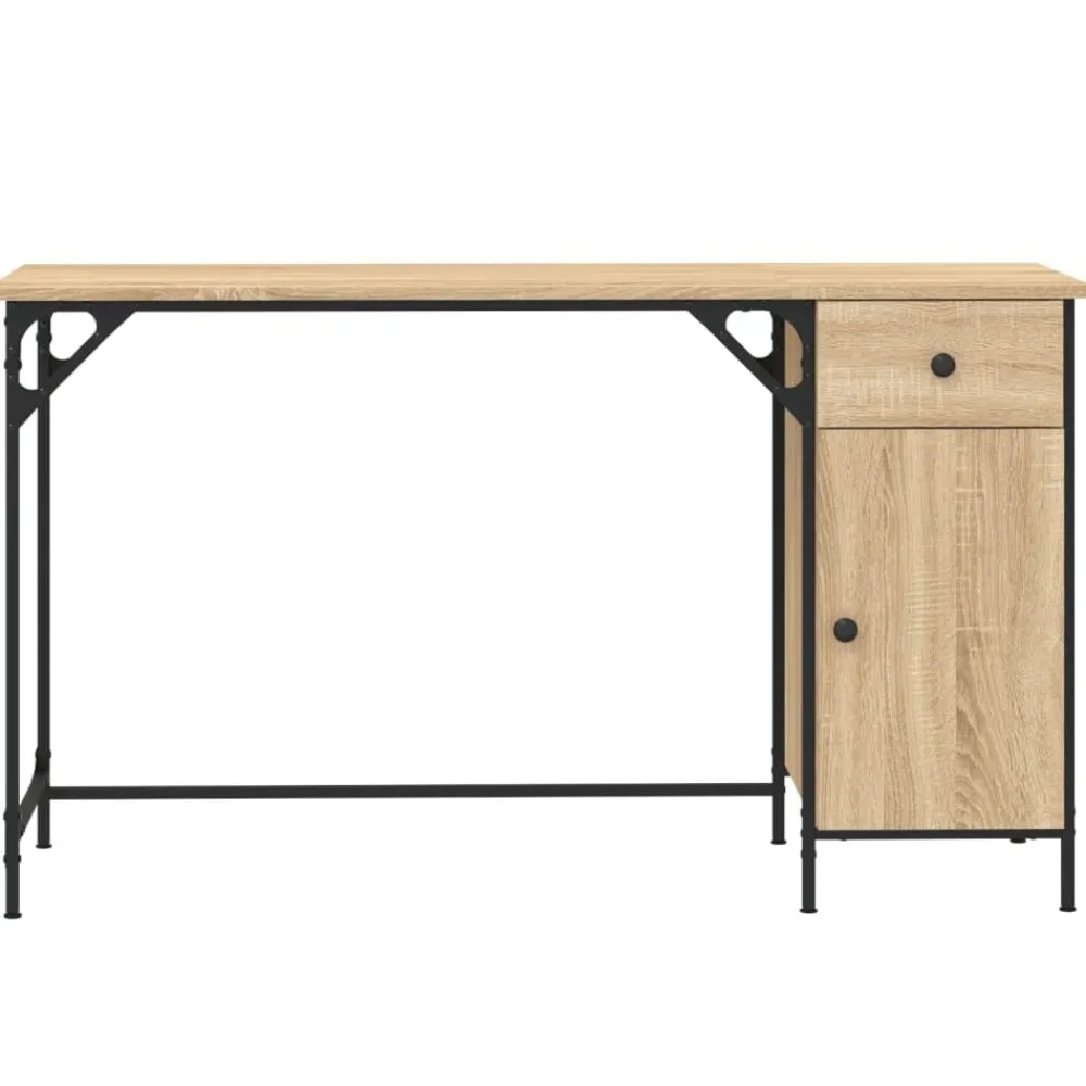 vidaXL Mobiliario De Oficina-Escritorio ordenador madera ingeniería 131x48x75cm