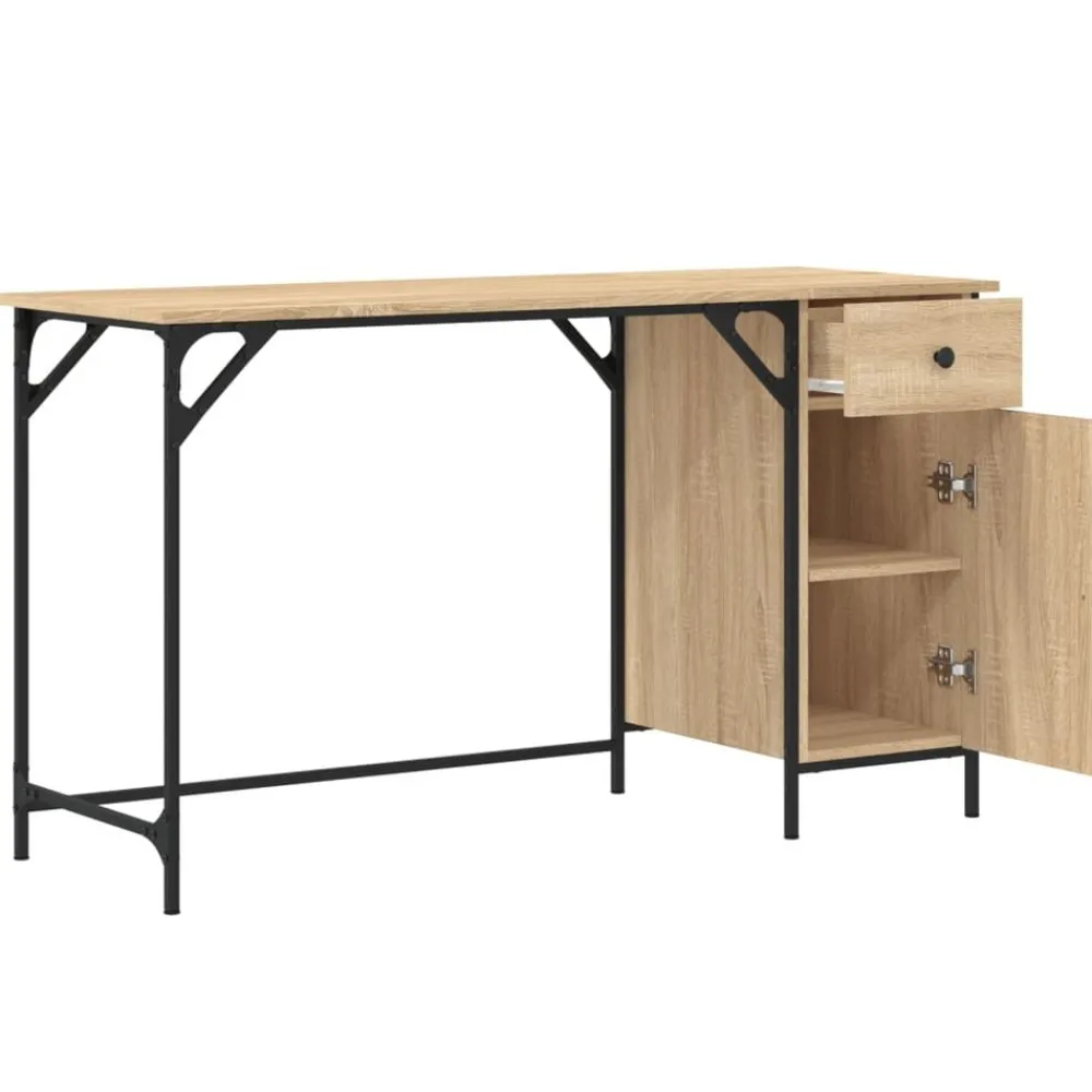 vidaXL Mobiliario De Oficina-Escritorio ordenador madera ingeniería 131x48x75cm