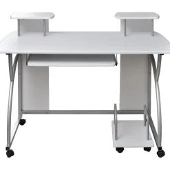 vidaXL Mobiliario De Oficina-Escritorio ordenador madera contrachapada 110x52x88,5 cm