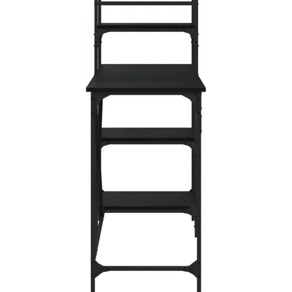 vidaXL Mobiliario De Oficina-Escritorio para ordenador con estantes 120x47x109 cm