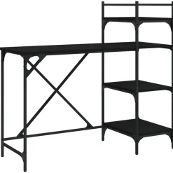 vidaXL Mobiliario De Oficina-Escritorio para ordenador con estantes 120x47x109 cm