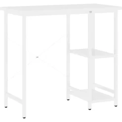 vidaXL Escritorio para ordenador de MDF y metal 80x40x72 cm Blanco Sale