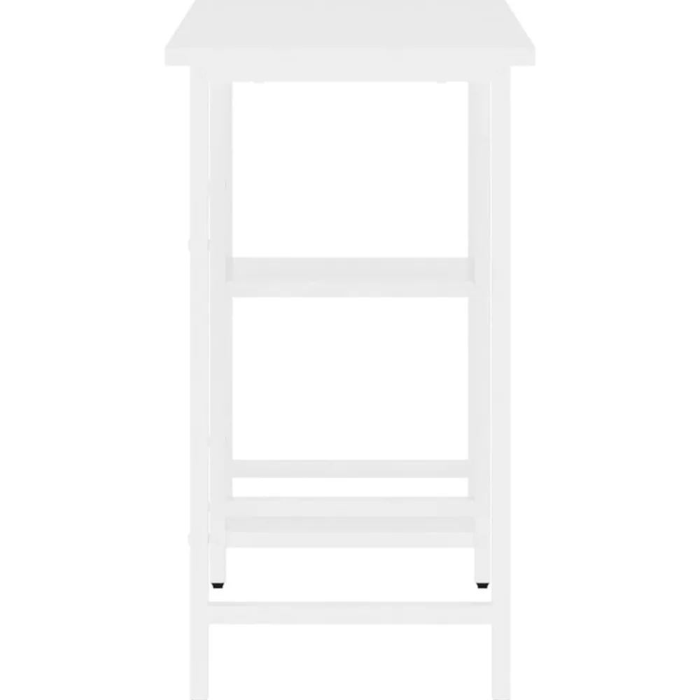vidaXL Escritorio para ordenador de MDF y metal 80x40x72 cm Blanco Sale