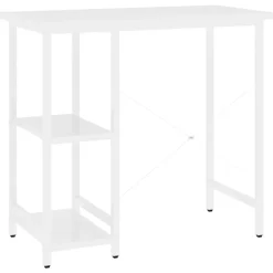 vidaXL Escritorio para ordenador de MDF y metal 80x40x72 cm Blanco Sale