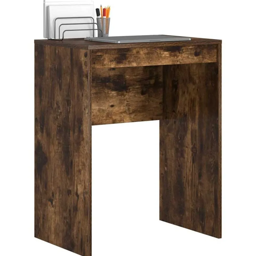 vidaXL Escritorio 60 x 40 x 76 cm Roble ahumado Outlet