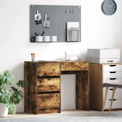 vidaXL Mobiliario De Oficina-Escritorio 90 x 37.5 x 75 cm Madera de ingeniería