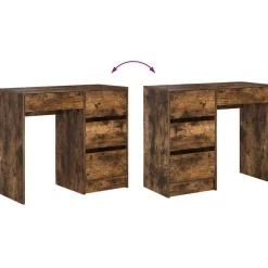 vidaXL Mobiliario De Oficina-Escritorio 90 x 37.5 x 75 cm Madera de ingeniería