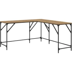 vidaXL Mobiliario De Oficina|Mesas-Escritorio Roble artesanal 149 x 149 x 75 cm