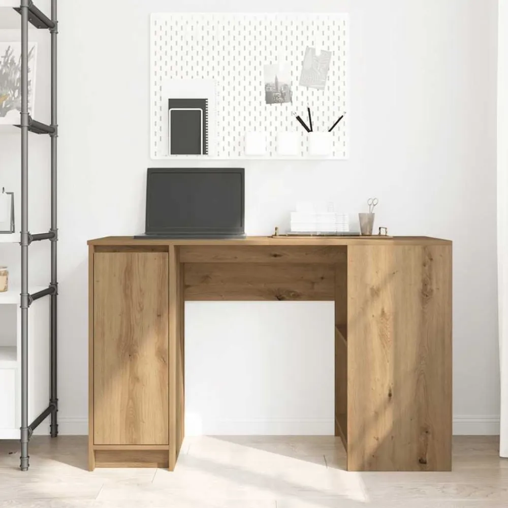 vidaXL Escritorio 120x42x76 cm madera de ingeniería Roble artisan Outlet