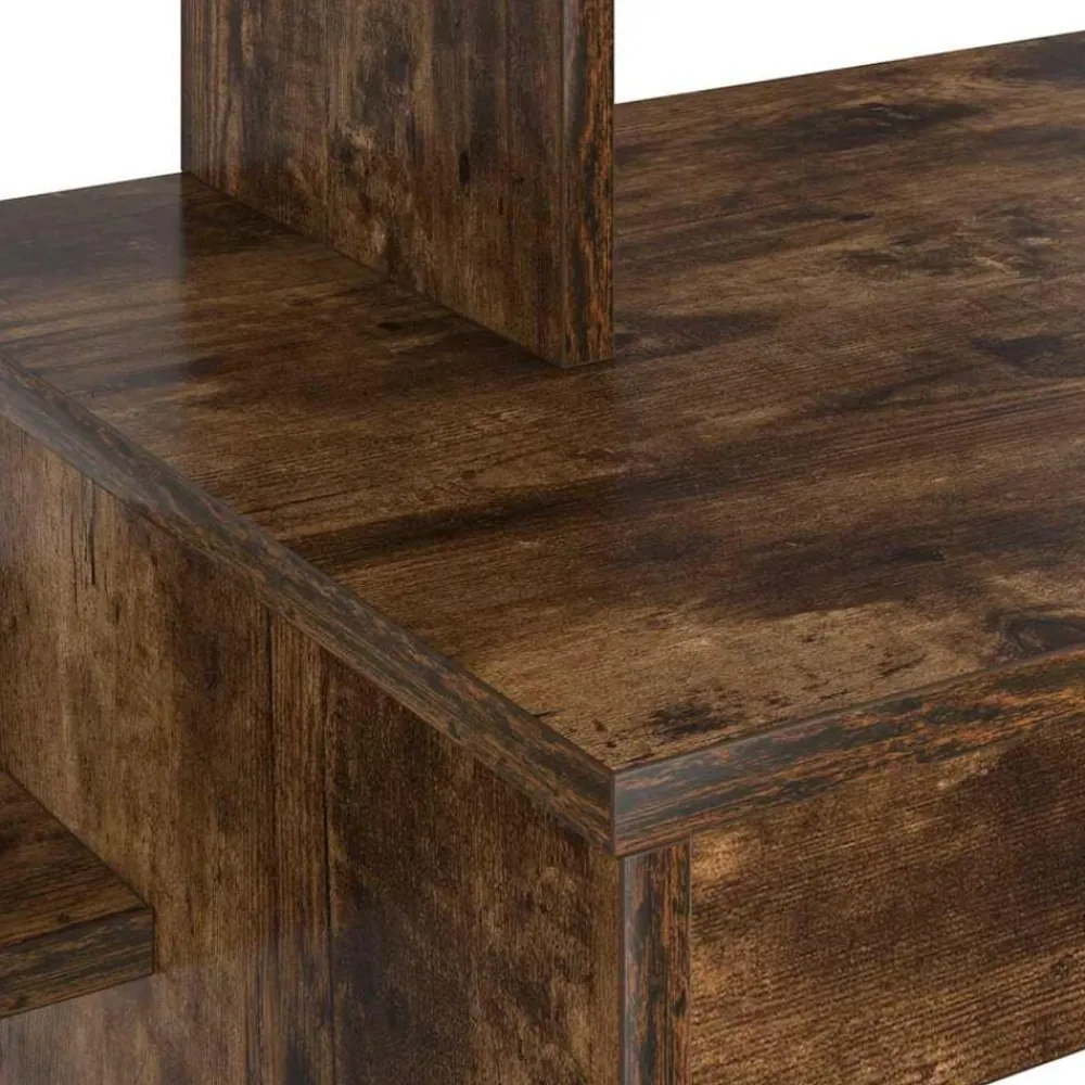 vidaXL Escritorio 100 x 40 x 90 cm Madera de ingeniería Roble ahumado Hot