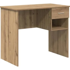 vidaXL Mobiliario De Oficina-Escritorio Roble artesanal 90 x 49 x 75 cm Madera de ingeniería