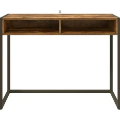 vidaXL Mobiliario De Oficina-Escritorio Roble Humo 100 x 50 x 75 cm Madera contrachapada