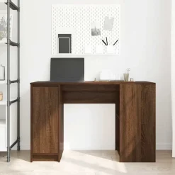 vidaXL Mobiliario De Oficina-Escritorio roble marrón 120x42x76 cm madera de ingeniería