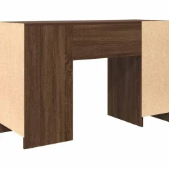 vidaXL Mobiliario De Oficina-Escritorio roble marrón 120x42x76 cm madera de ingeniería