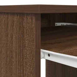 vidaXL Escritorio roble marrón 86x49x76 cm madera de ingeniería Marr&oacute;n roble Outlet