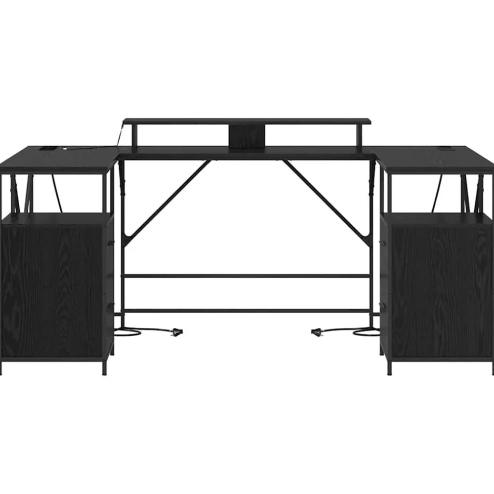 vidaXL Mobiliario De Oficina-Escritorio 182 x 101 x 87,5 cm Madera de ingeniería