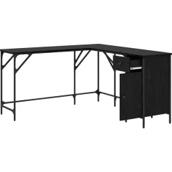 vidaXL Mobiliario De Oficina-Escritorio 141 x 141 x 75 cm Madera contrachapada