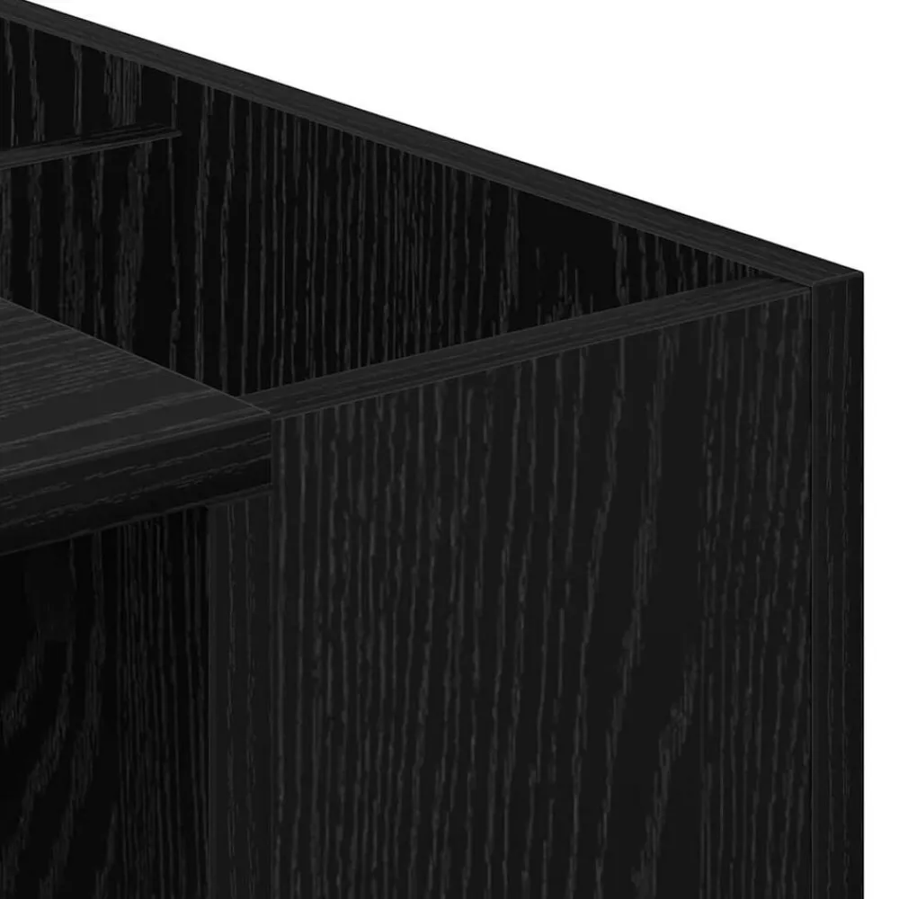 vidaXL Escritorio 109 x 50 x 78 cm Madera de ingeniería Roble negro Hot