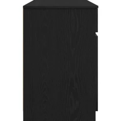 vidaXL Escritorio 140 x 49 x 76 cm Madera contrachapada Roble negro Outlet