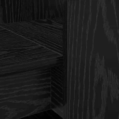 vidaXL Escritorio 122 x 67 x 145 cm Madera de ingeniería Roble negro Discount