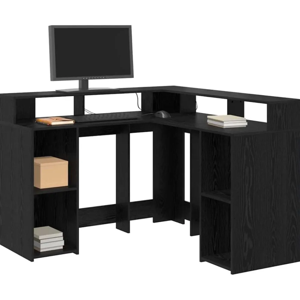 vidaXL Mobiliario De Oficina-Escritorio 130 x 130 x 91 cm Madera de ingeniería