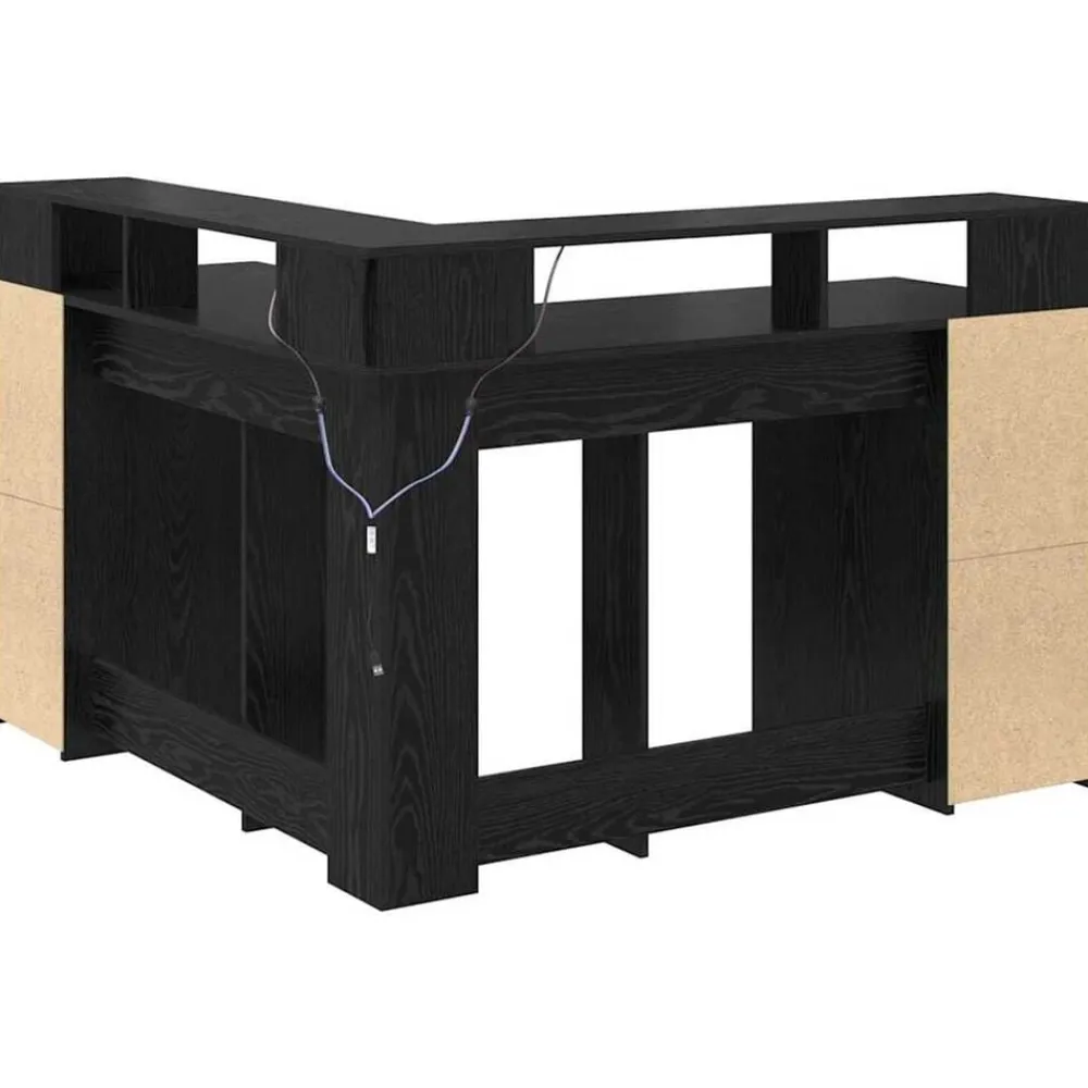 vidaXL Mobiliario De Oficina-Escritorio 130 x 130 x 91 cm Madera de ingeniería