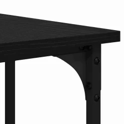 vidaXL Escritorio 139 x 139 x 75 cm Madera contrachapada Roble negro