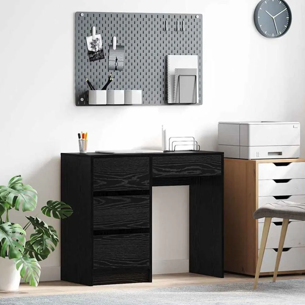 vidaXL Mobiliario De Oficina-Escritorio 90 x 37.5 x 75 cm Madera de ingeniería